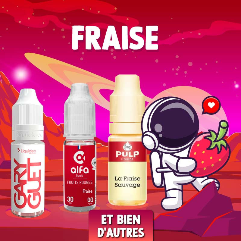 Pack découverte 10 Saveur Fraise 10ml (1/1)
