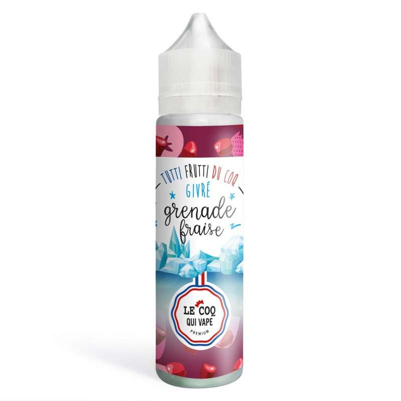 Grenade Fraise Givrée 50ml - Le Coq Qui Vape (1/1)