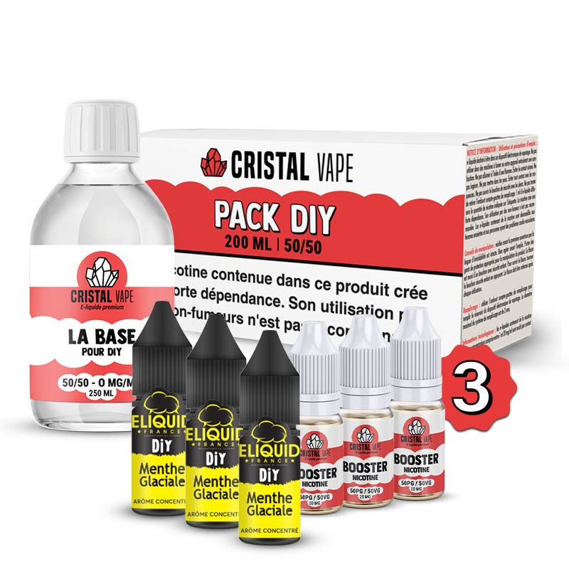 Pack DIY Menthe Glaciale 230ml Eliquid France (1/1)