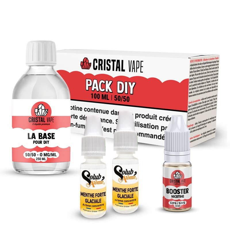 Pack DIY Menthe Forte Glaciale 120ml - Solubarome (1/1)