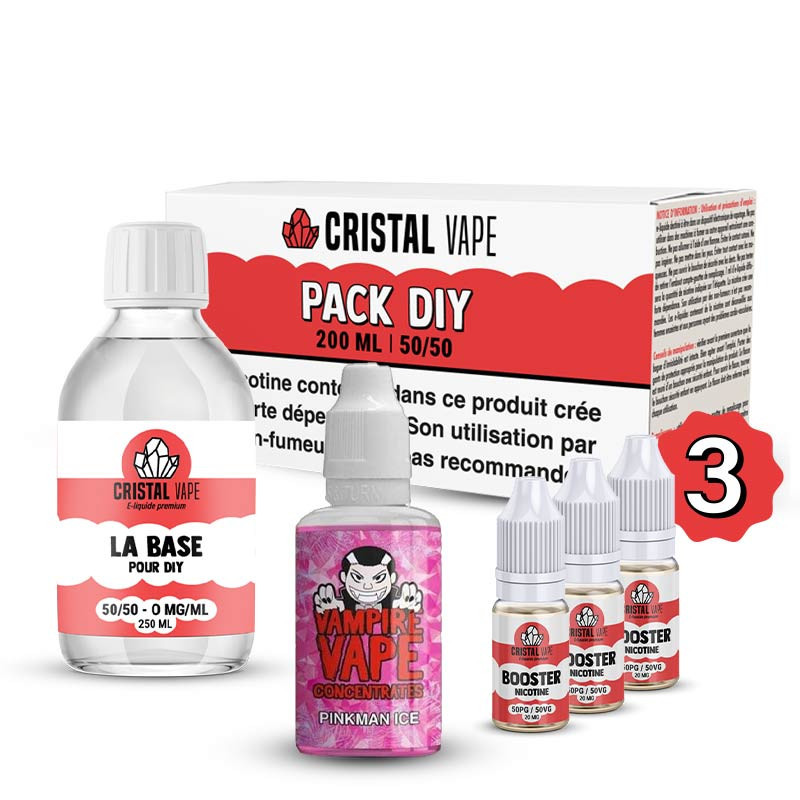 Pack DIY Pinkman Ice 230ml Vampire Vape (1/1)