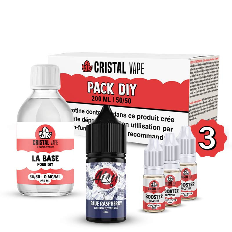 Pack DIY Blue Raspberry 230ml Aisu Zap Juice (1/1)