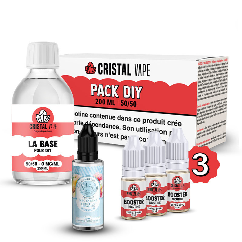Pack DIY Nectarine Fruit du Dragon Frais 230ml Le Petit Verger (1/1)