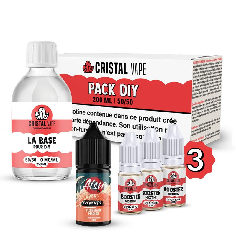 Pack DIY Pêche Glacée 230ml Aisu Zap Juice (1/1)