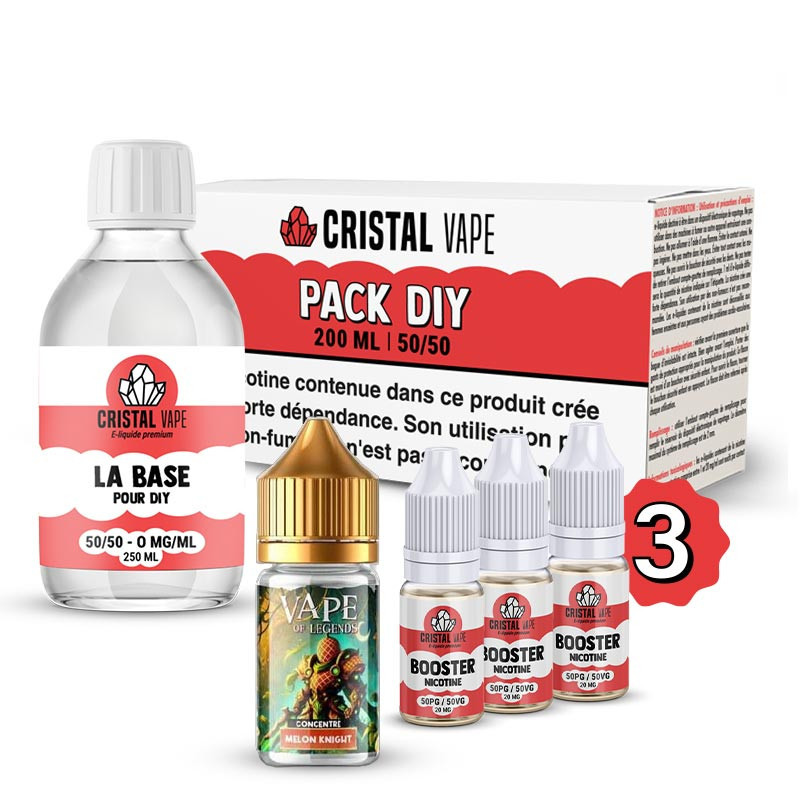 Pack DIY Melon Knight 230ml Vape of Legends (1/1)