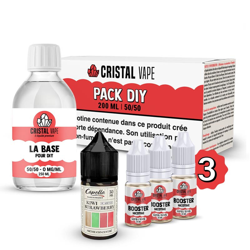 Pack DIY Kiwi Strawberry 230ml Capella (1/1)