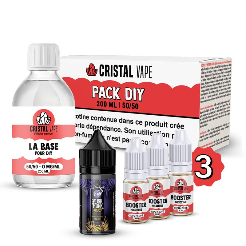 Pack DIY Pêche Framboise Myrtille 230ml Punk Funk Hero (1/1)