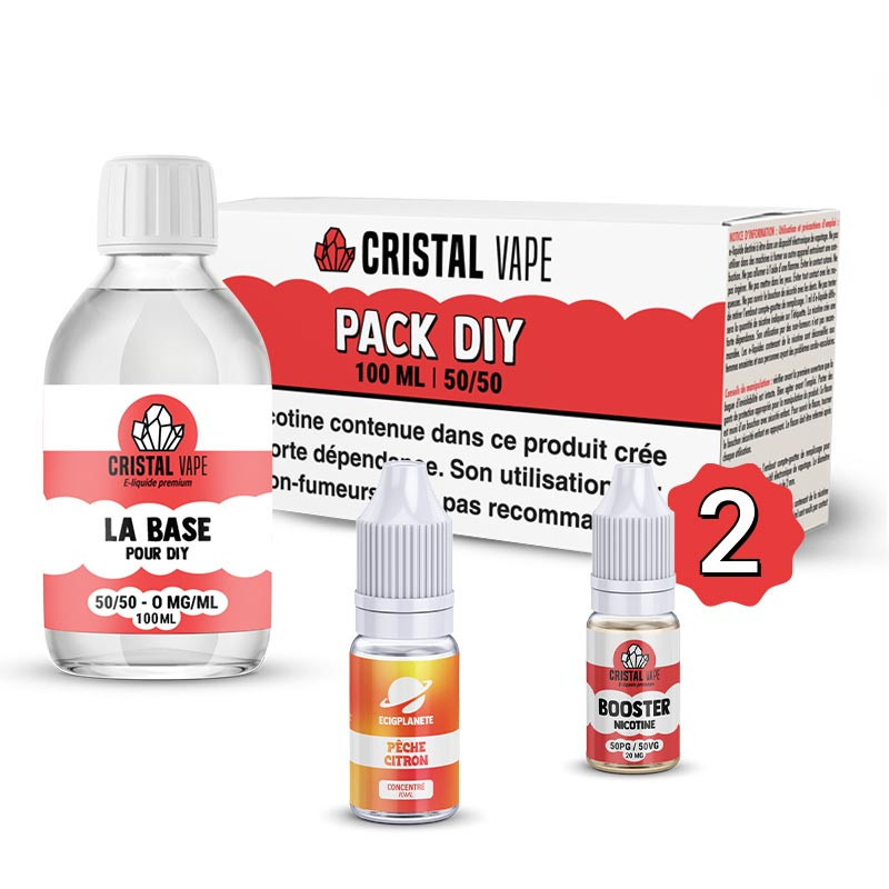 Pack DIY Pêche Citron 110ml - Ecigplanete (1/1)